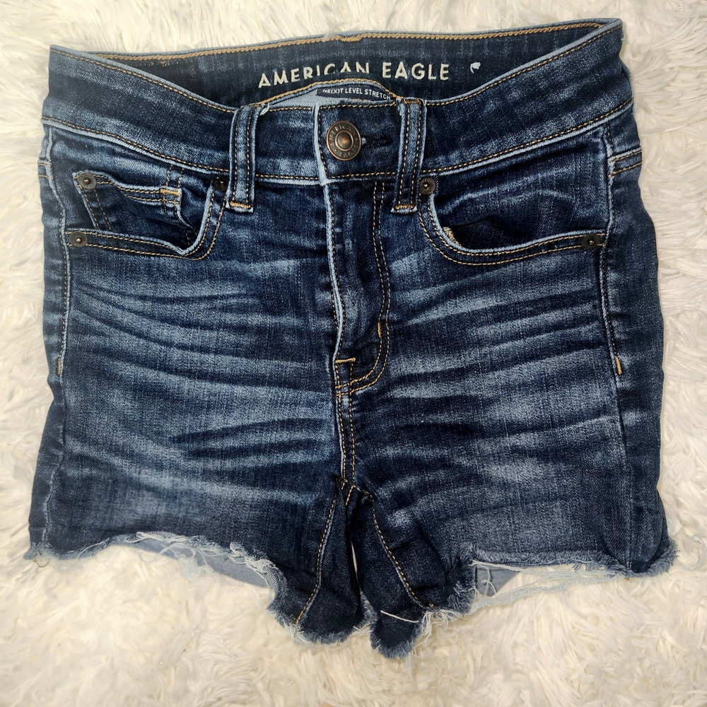 American Eagle Outfitters Dark Blue Jean Shorts